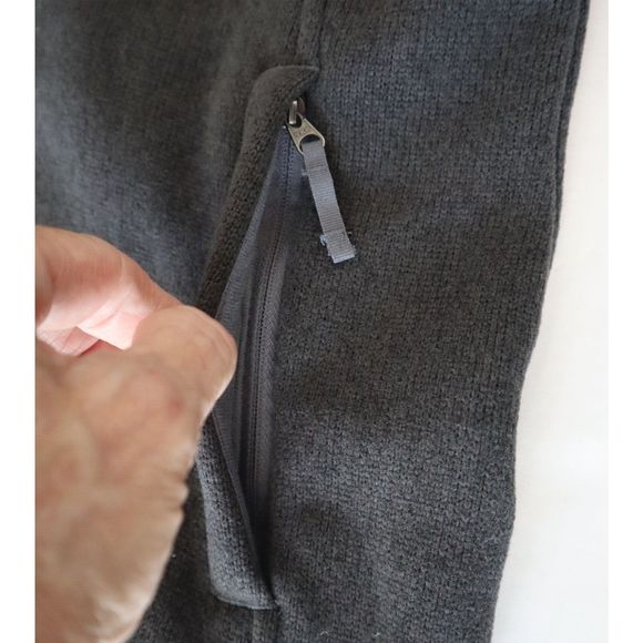 The North Face Women's Sz XL Dark Gray Heather Maggy Fleece Full Zip Sweater - Picture 4 of 12